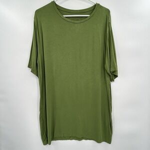 Little‎ Sleepies Men's  Lunaluxe Bamboo Blend Short Sleeve Shirt Size L Green